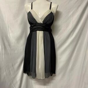 Elegant Black and Gray Women's Dress